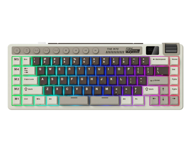 Royal Kludge RK M70 Mocha Grey Beige switch - 1455771 - zdjęcie
